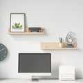 Wall Shelves 2 Pcs Solid Wood Pine