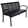 Garden Bench 116 Cm Steel And Wpc
