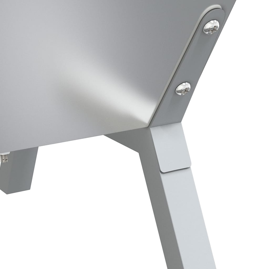 Bbq Tray Silver Stainless Steel