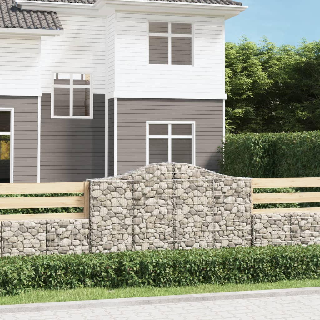 Arched Gabion Basket Galvanised Iron