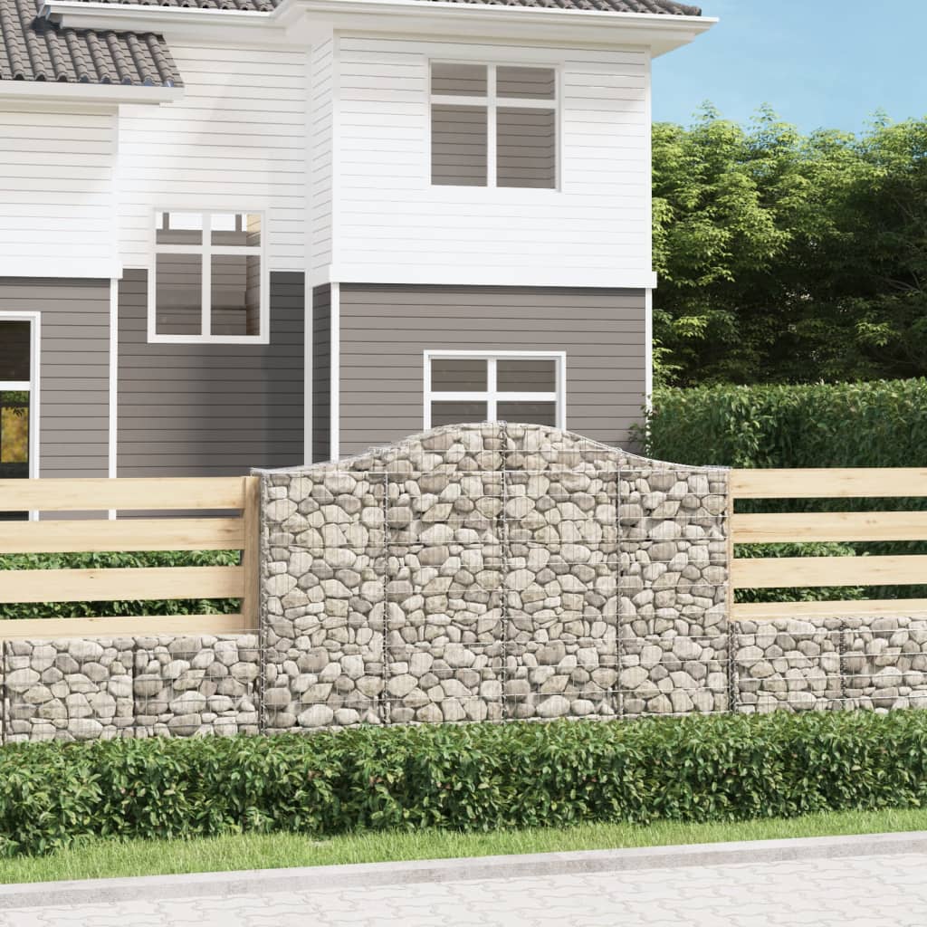 Arched Gabion Basket Galvanised Iron