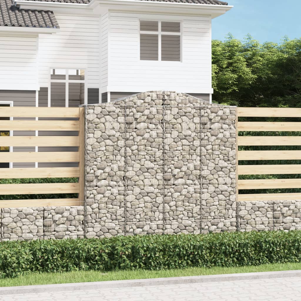 Arched Gabion Basket Galvanised Iron