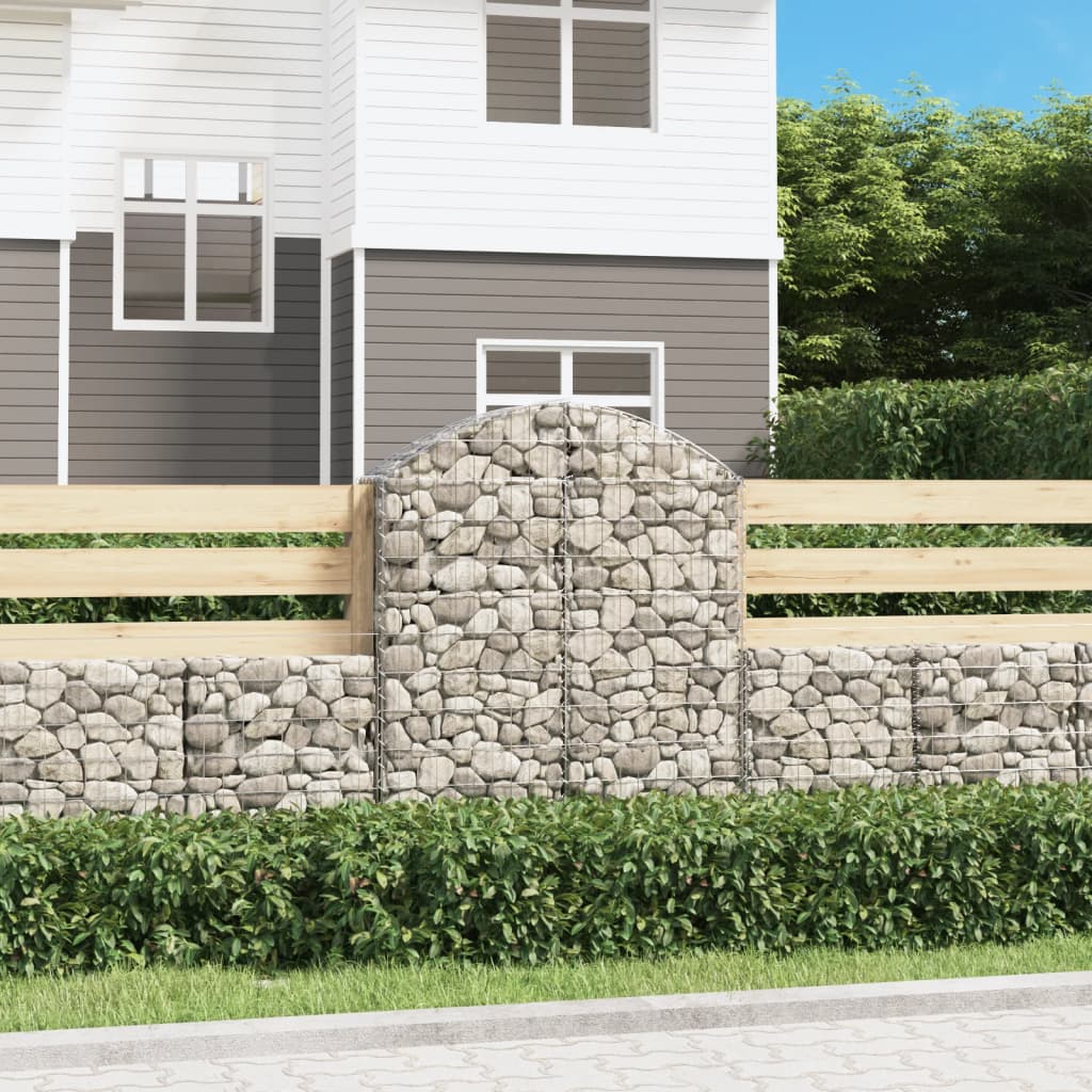 Arched Gabion Basket Galvanised Iron