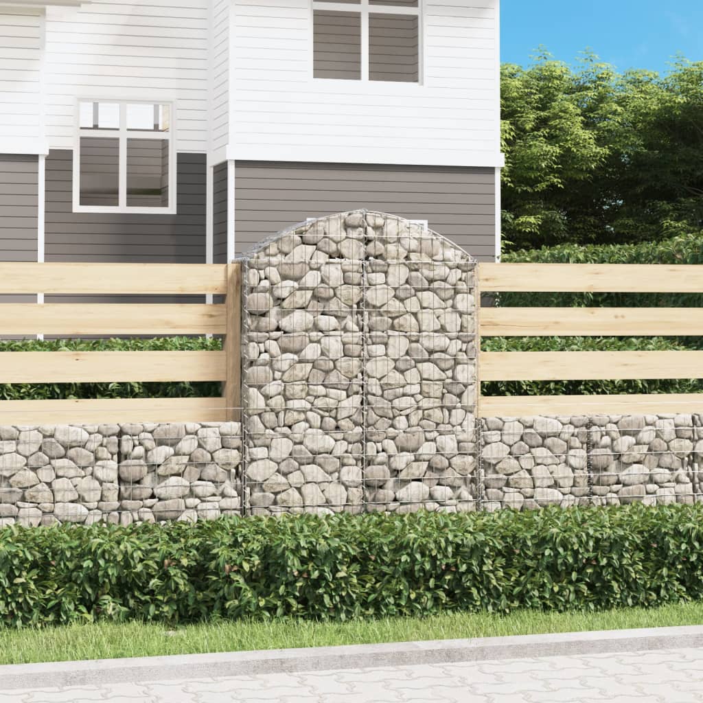 Arched Gabion Basket Galvanised Iron