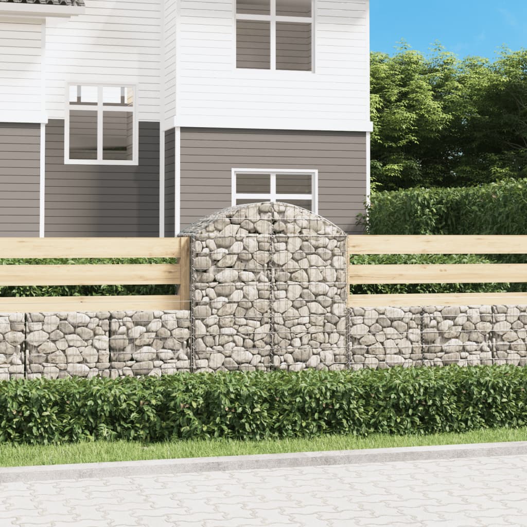 Arched Gabion Basket Galvanised Iron