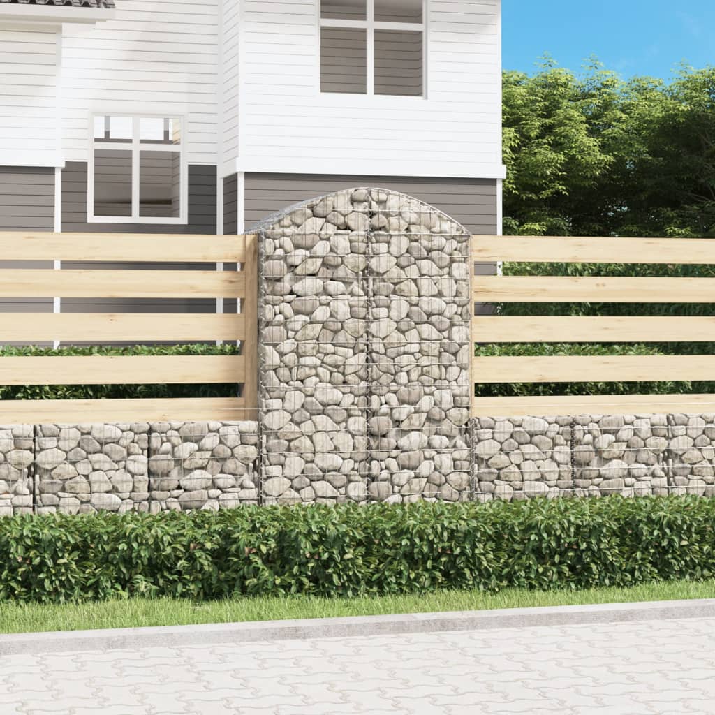 Arched Gabion Basket Galvanised Iron