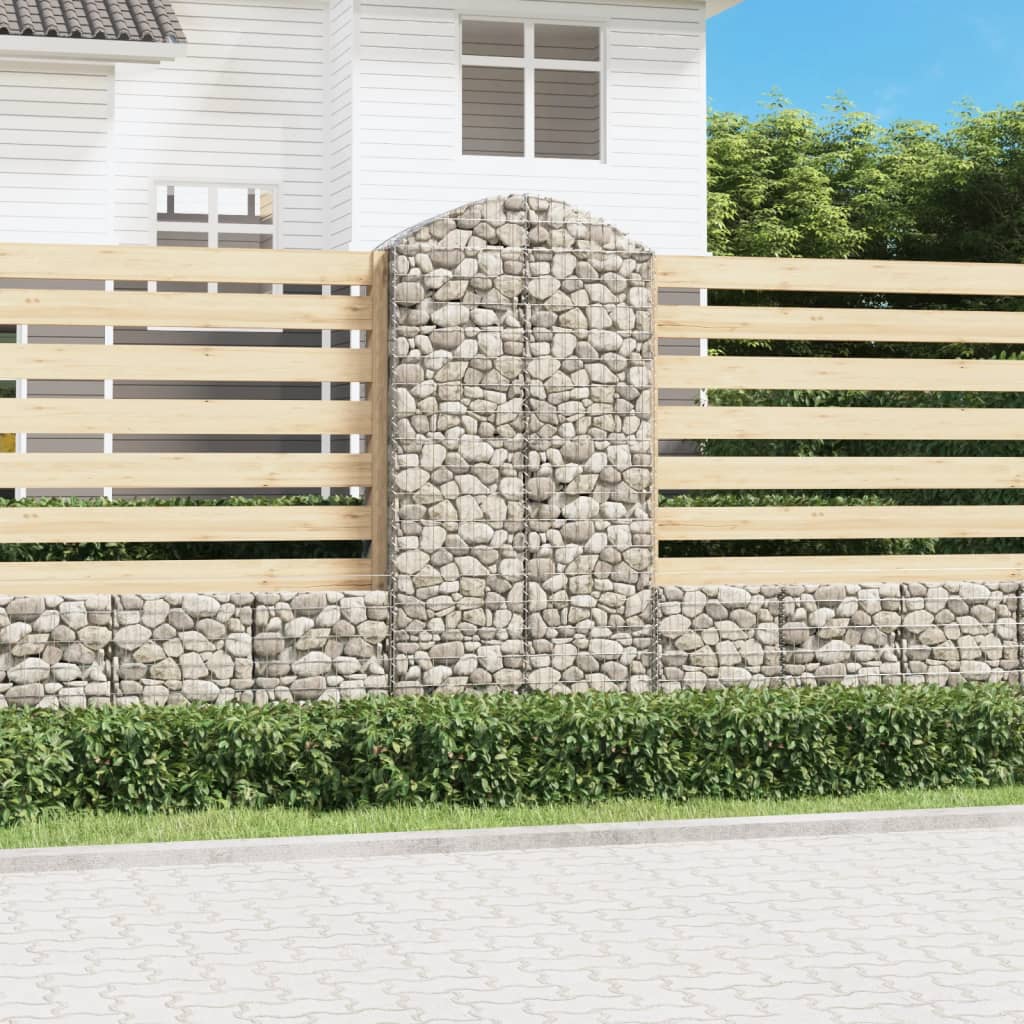 Arched Gabion Basket Galvanised Iron