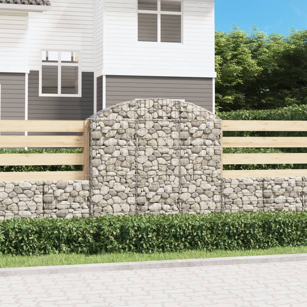 Arched Gabion Basket Galvanised Iron