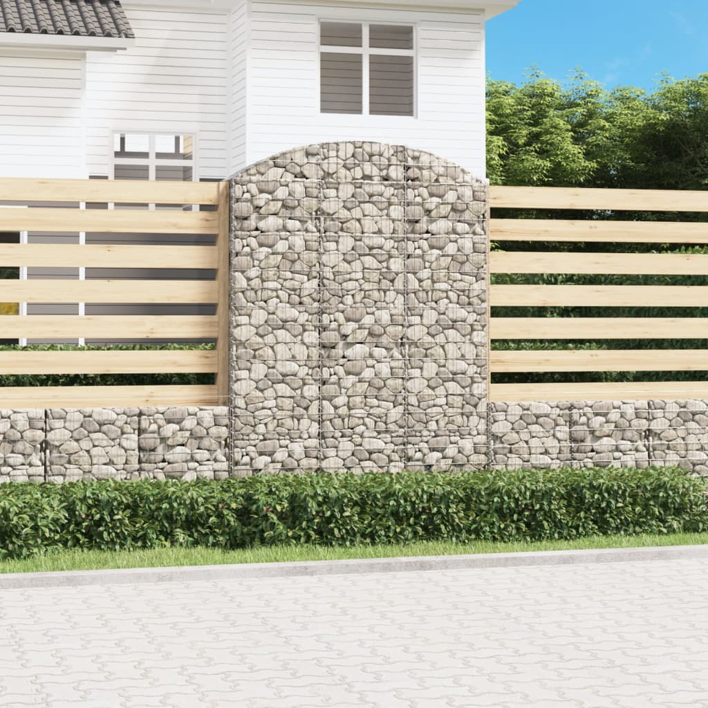 Arched Gabion Basket Galvanised Iron