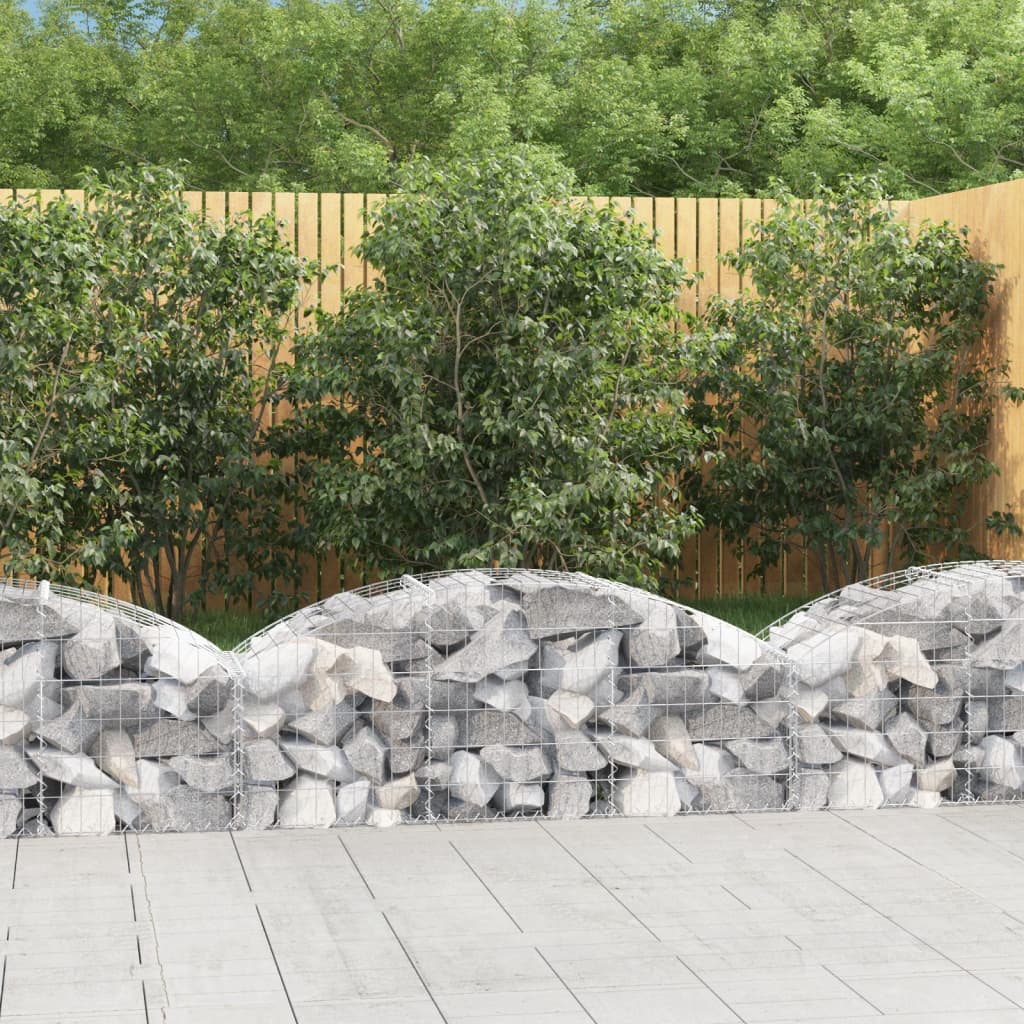 Arched Gabion Basket Galvanised Iron