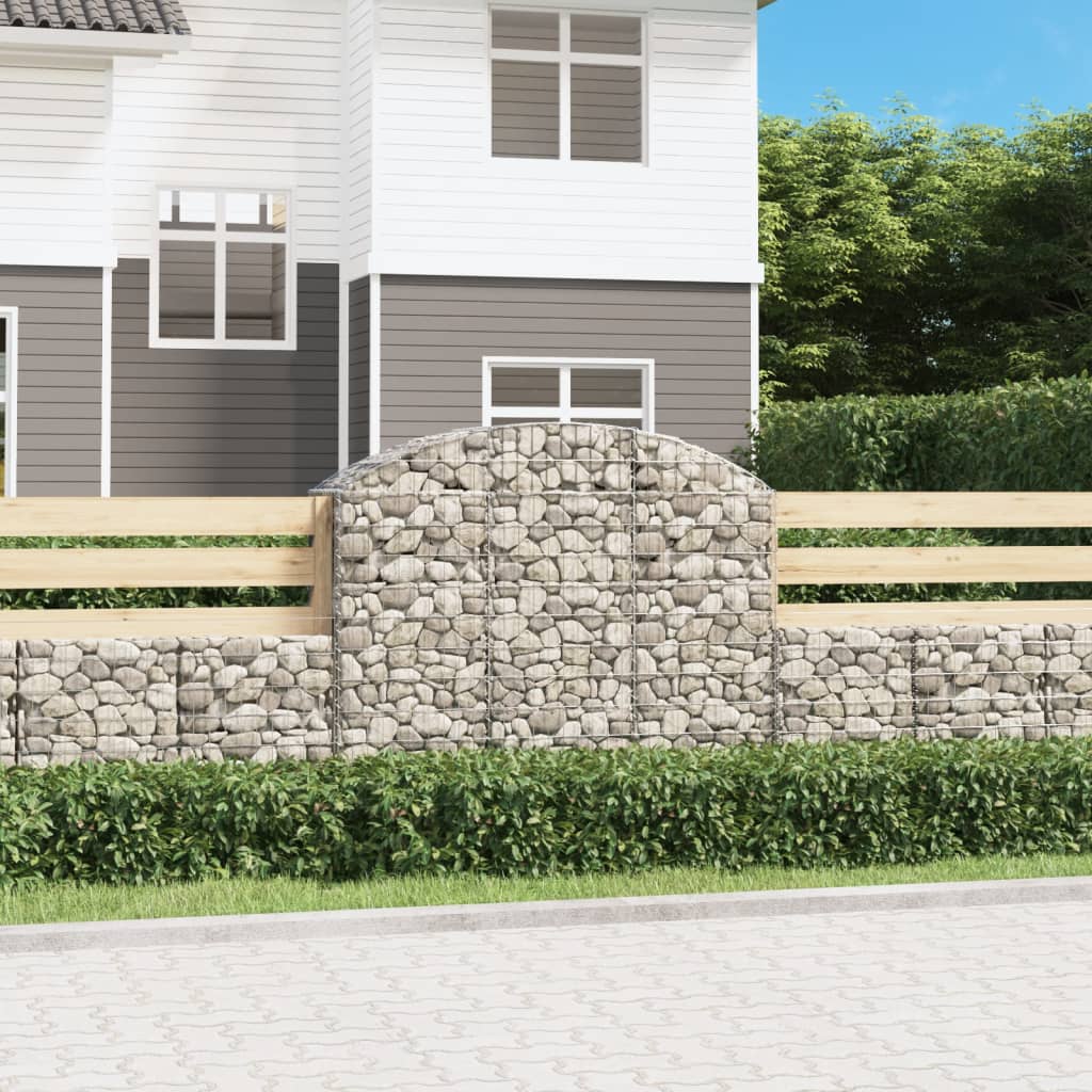 Arched Gabion Basket Galvanised Iron