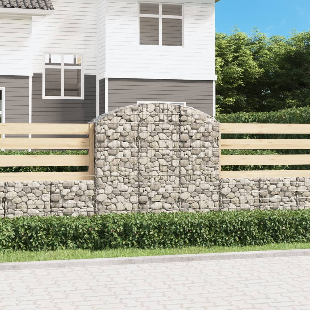 Arched Gabion Basket Galvanised Iron