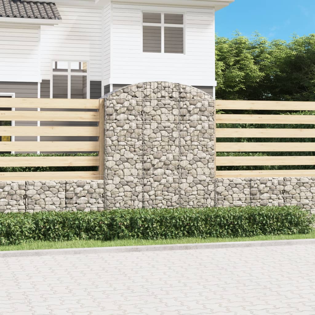 Arched Gabion Basket Galvanised Iron