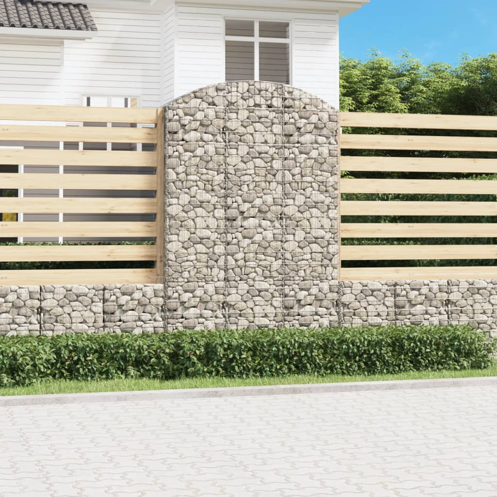 Arched Gabion Basket Galvanised Iron