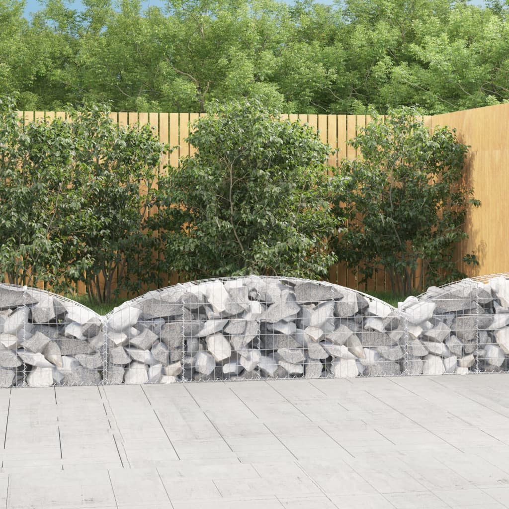Arched Gabion Basket Galvanised Iron