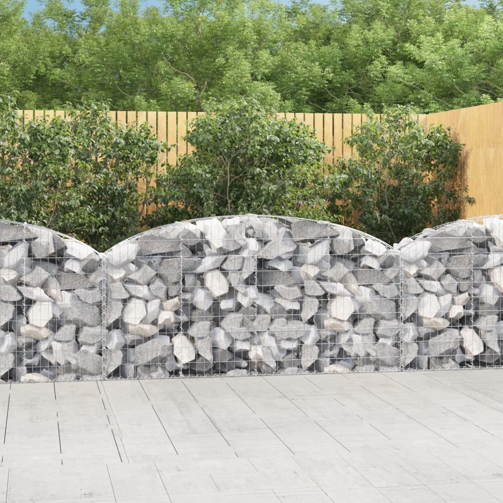 Arched Gabion Basket Galvanised Iron