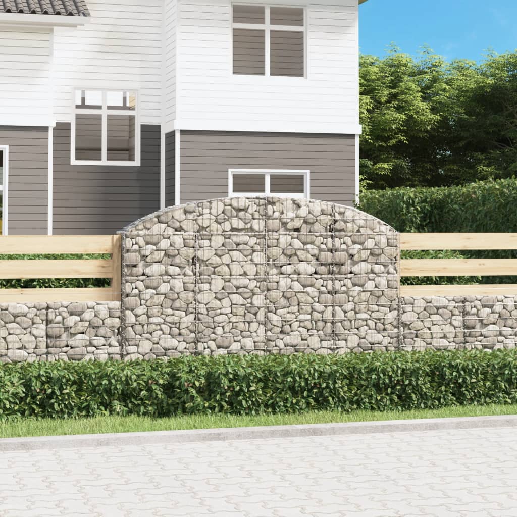 Arched Gabion Basket Galvanised Iron