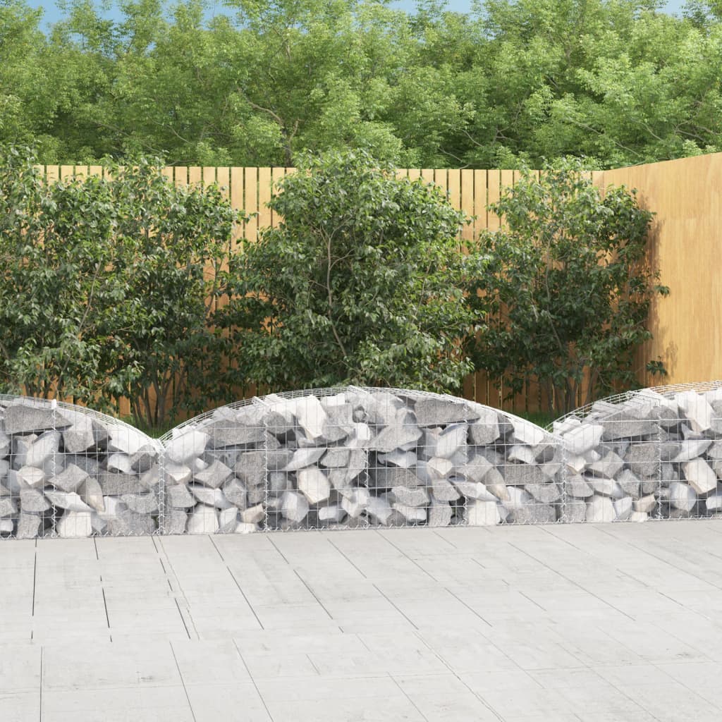 Arched Gabion Basket Galvanised Iron