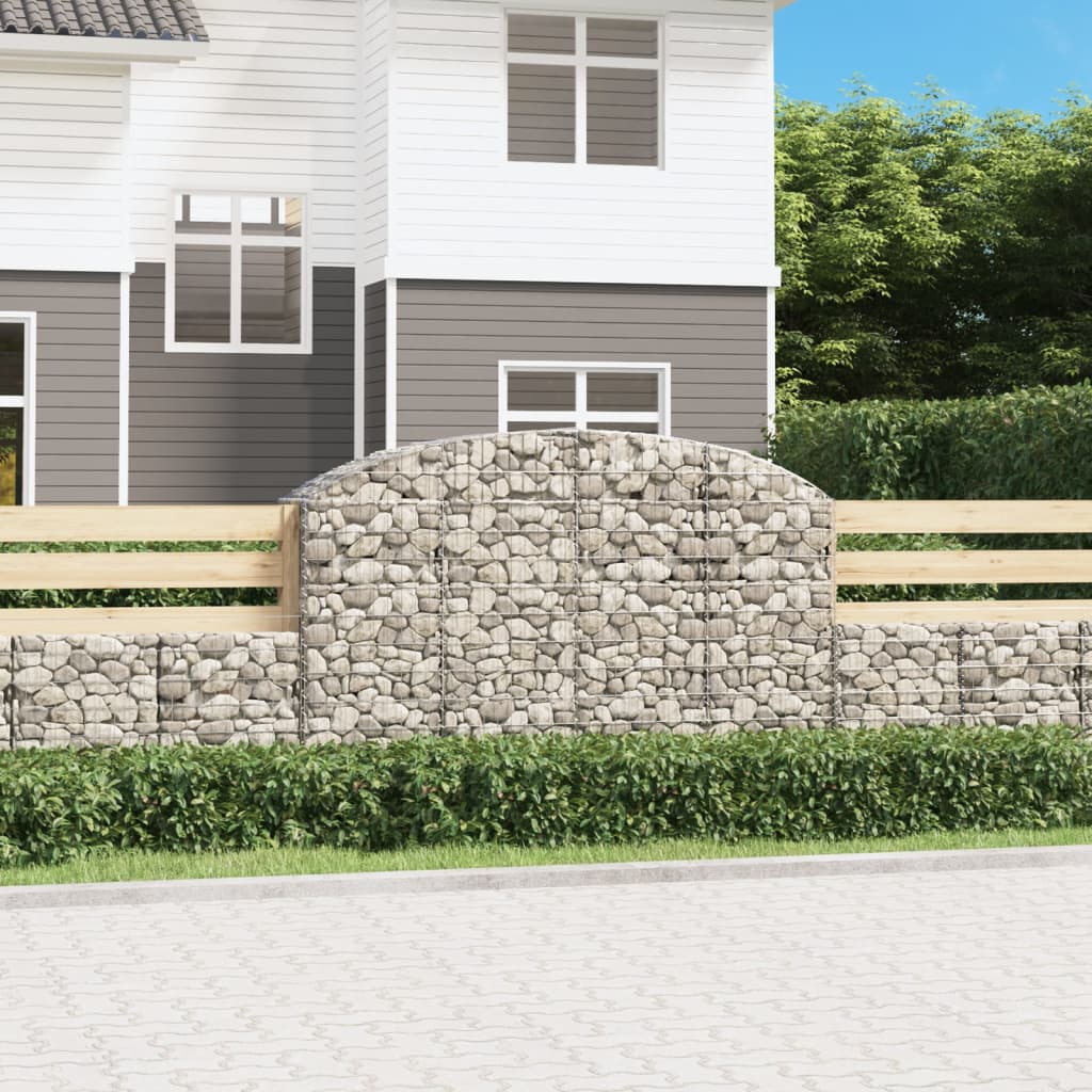 Arched Gabion Basket Galvanised Iron
