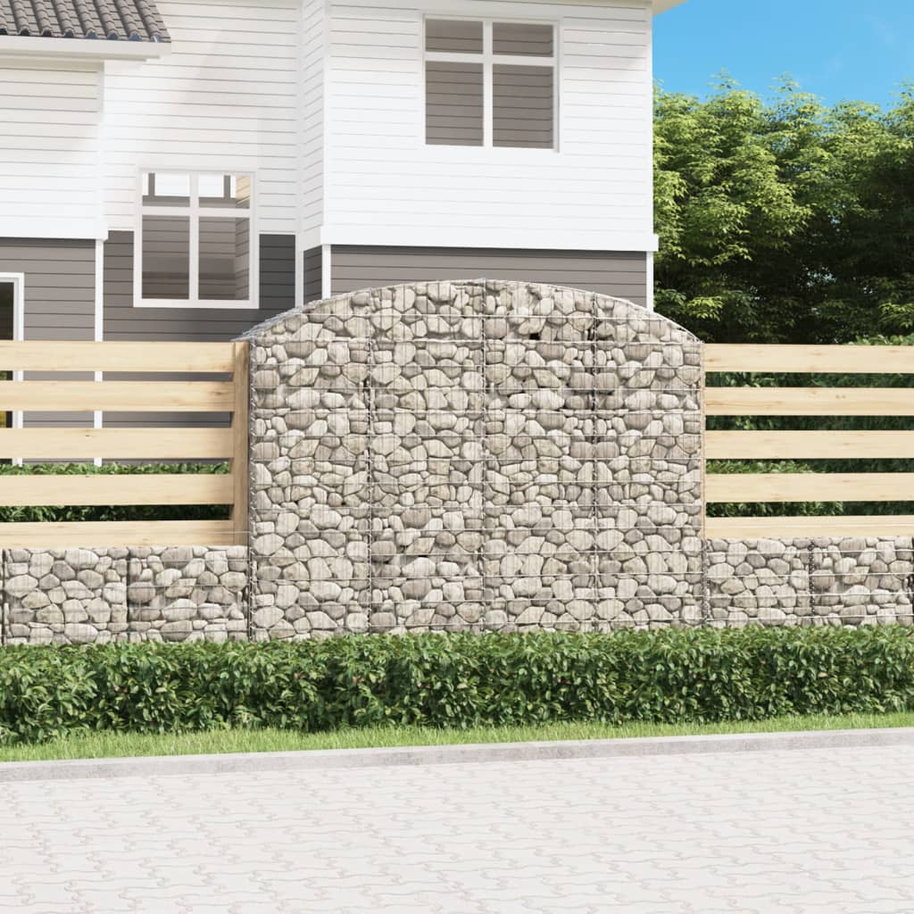 Arched Gabion Basket Galvanised Iron
