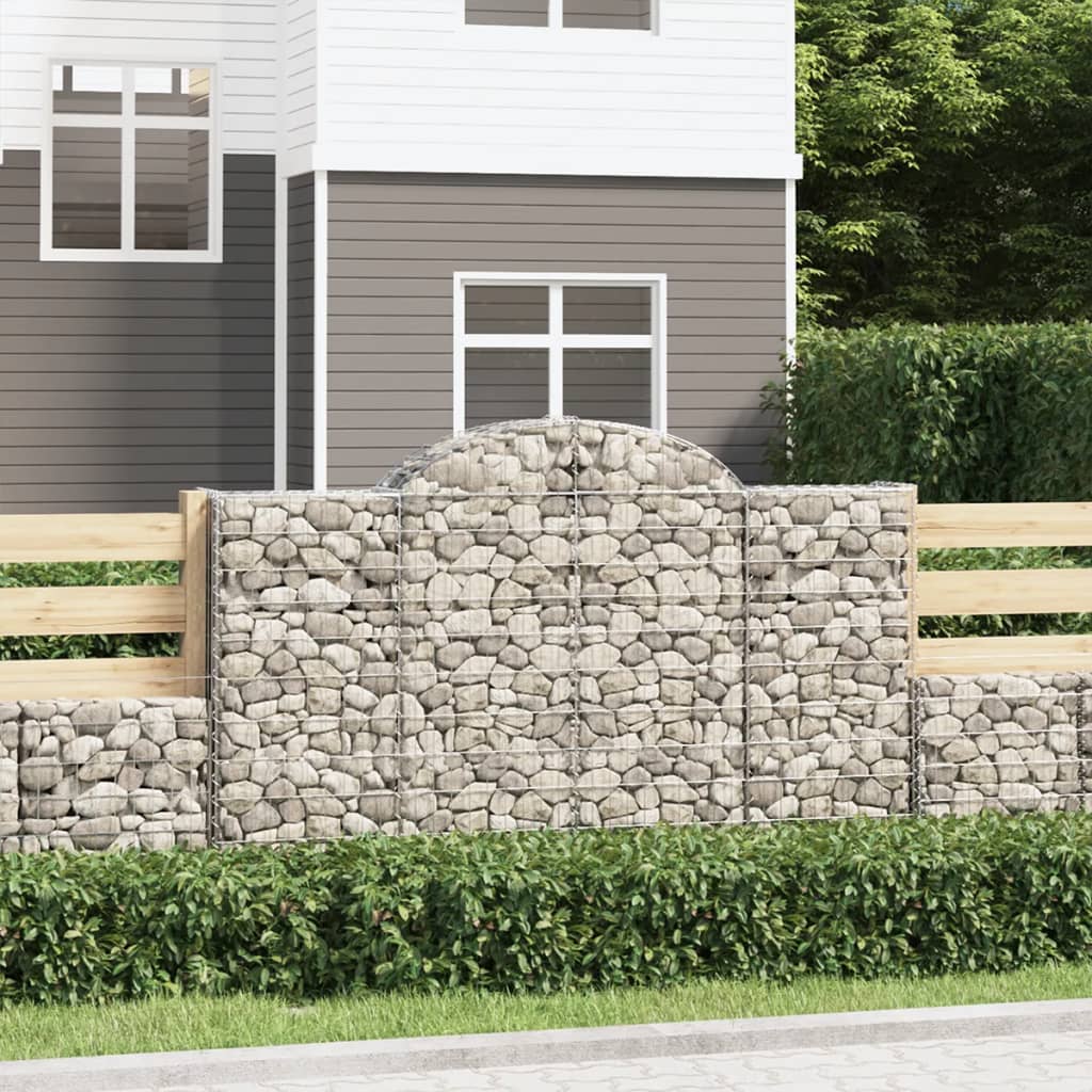 Arched Gabion Basket Galvanised Iron