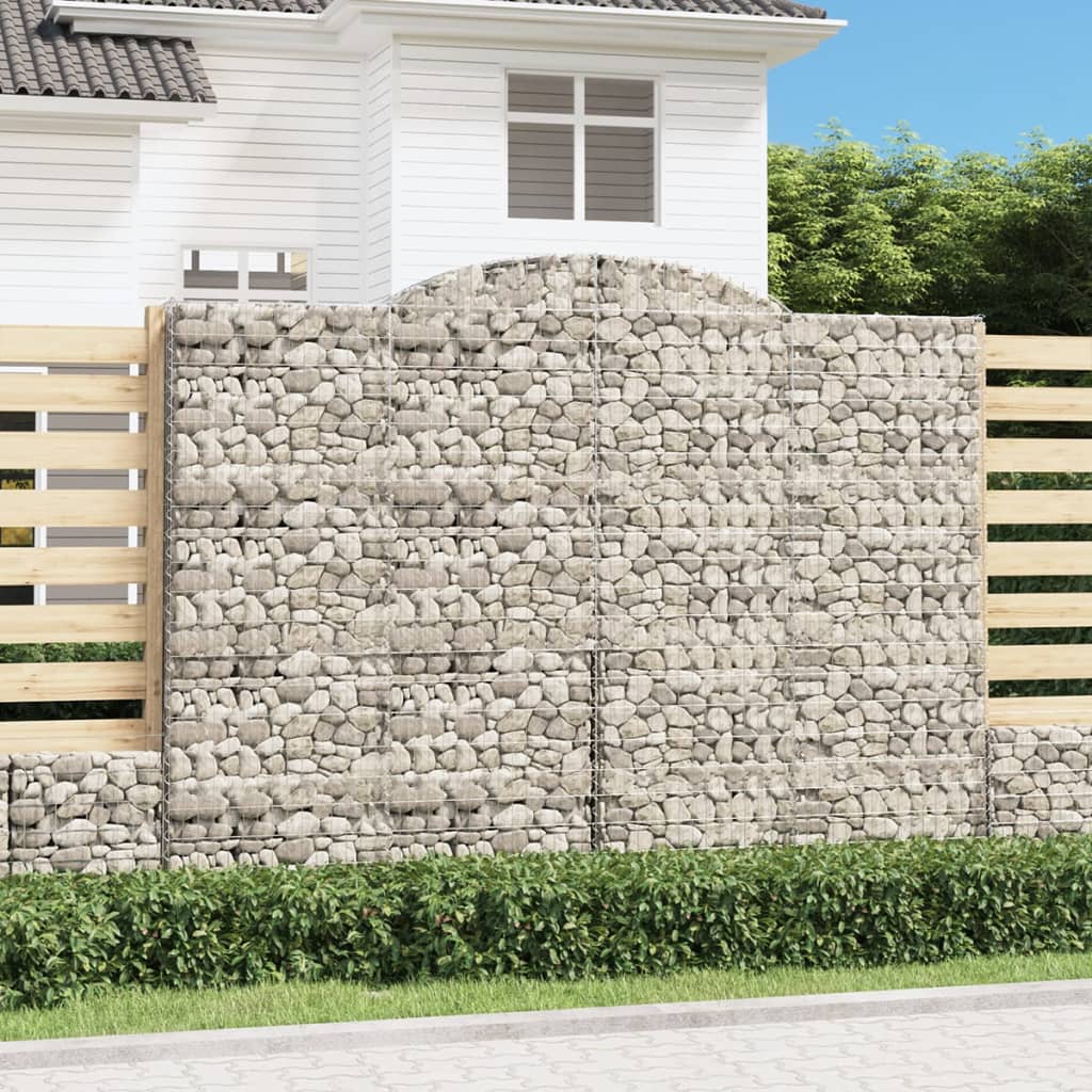 Arched Gabion Basket Galvanised Iron
