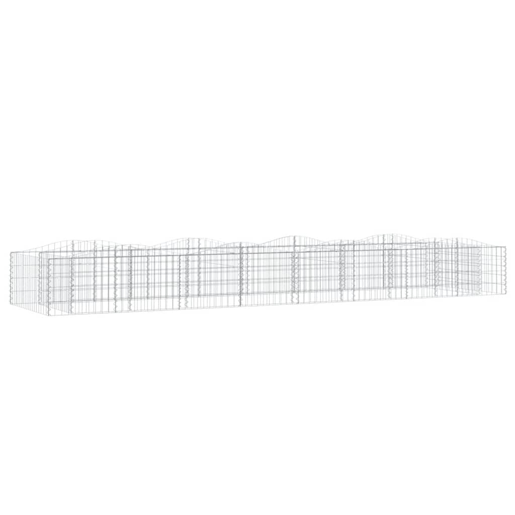 Arched Gabion Raised Bed Galvanised Iron