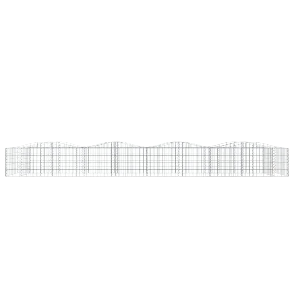 Arched Gabion Raised Bed Galvanised Iron
