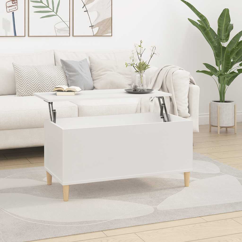 Coffee Table 90X44.5X45 Cm Engineered Wood