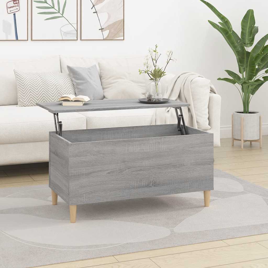Coffee Table 90X44.5X45 Cm Engineered Wood