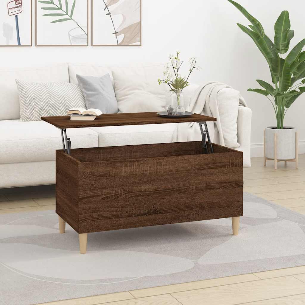Coffee Table 90X44.5X45 Cm Engineered Wood
