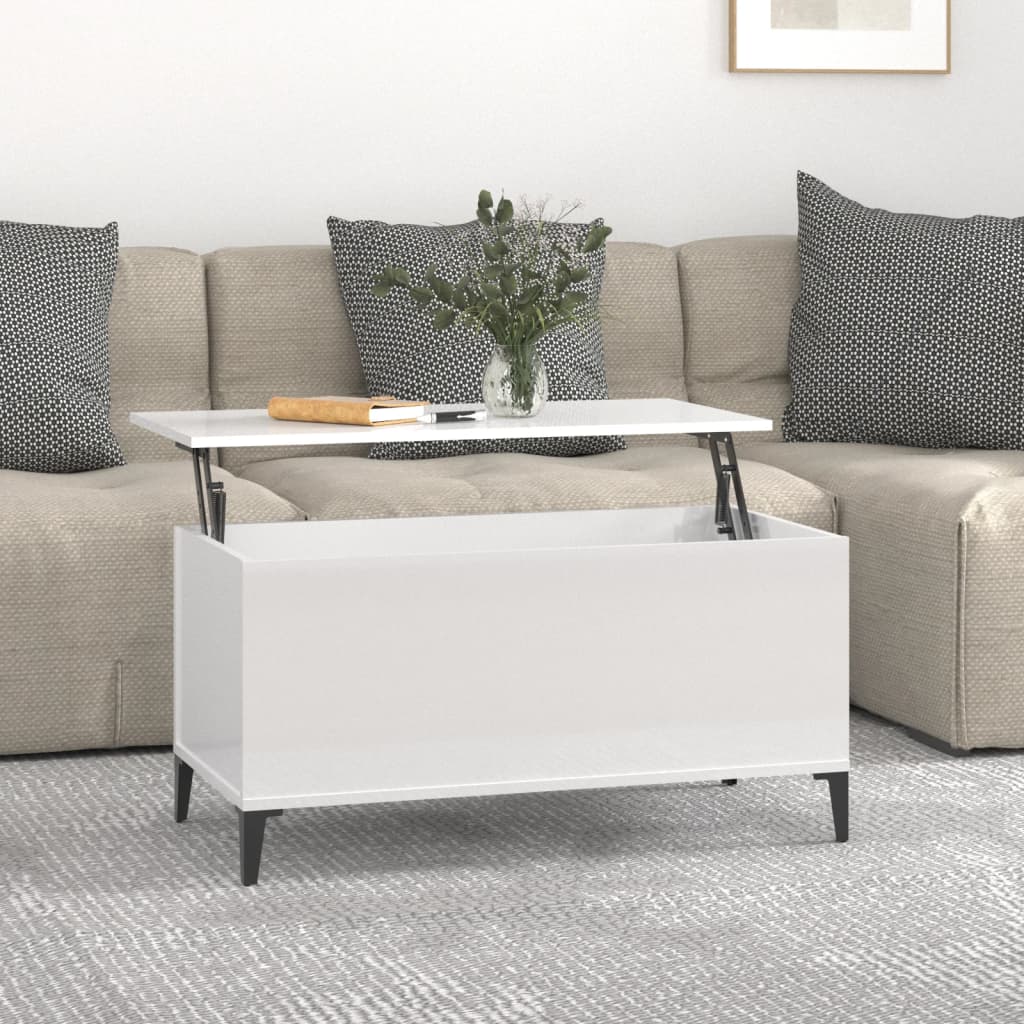Coffee Table 60X44.5X45 Cm Engineered Wood