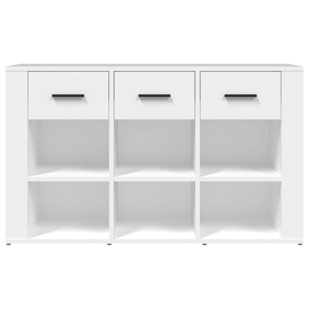 Sideboard 100X30X59.5 Cm Engineered Wood White Black Oak Smoked Oak Artisan Oak
