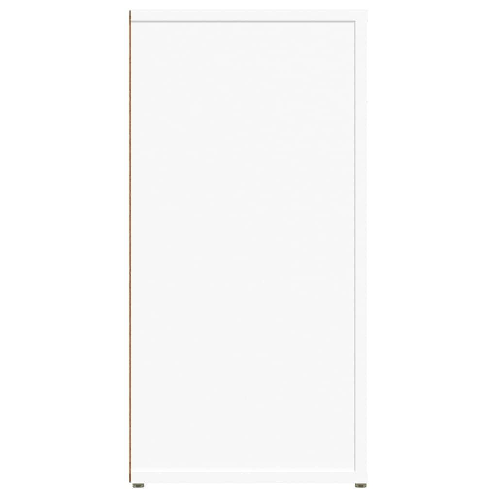 Sideboard 100X30X59.5 Cm Engineered Wood White Black Oak Smoked Oak Artisan Oak