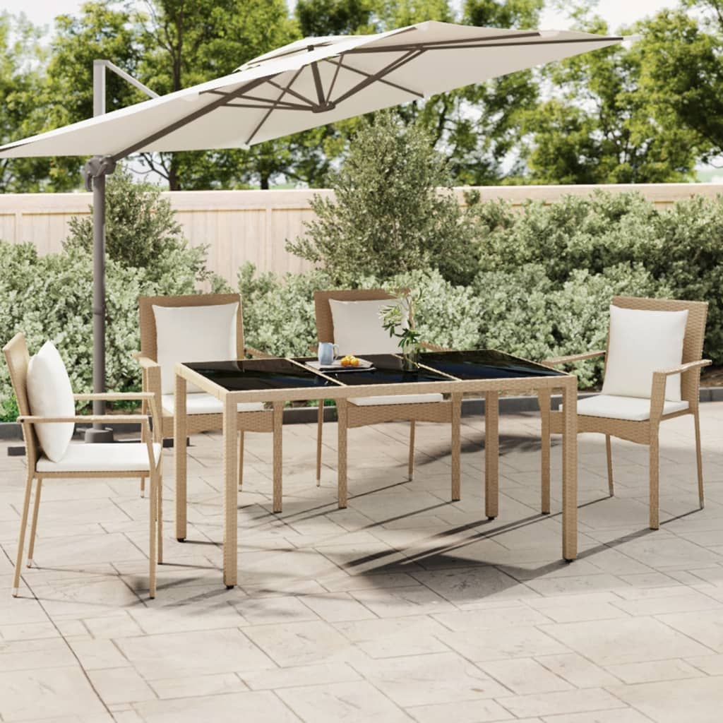 Garden Table With Top Poly Rattan
