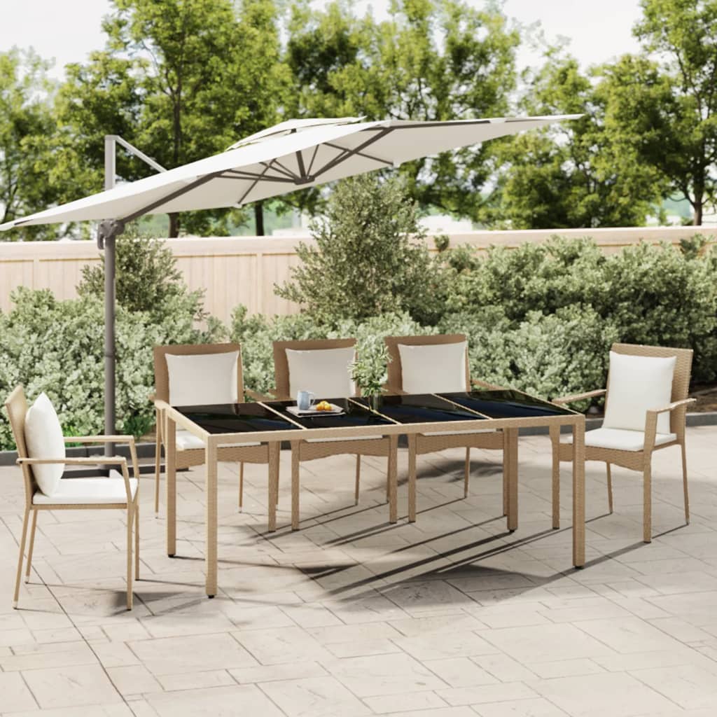 Garden Table With Top Poly Rattan