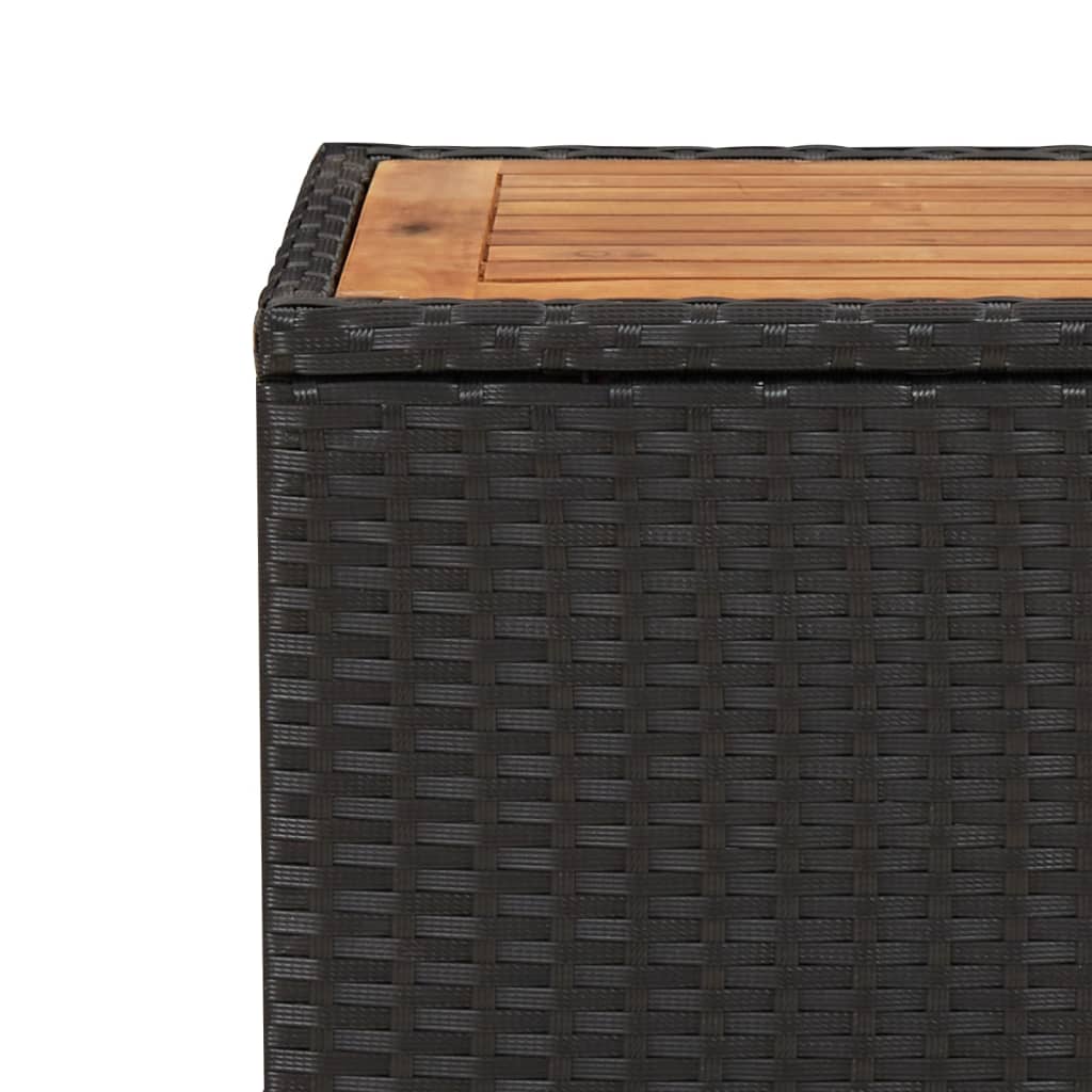 Outdoor Table Poly Rattan Coffee Garden Patio Side 45X45X40Cm Beige Black Grey 4