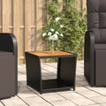 Outdoor Table Poly Rattan Coffee Garden Patio Side 45X45X40Cm Beige Black Grey 4