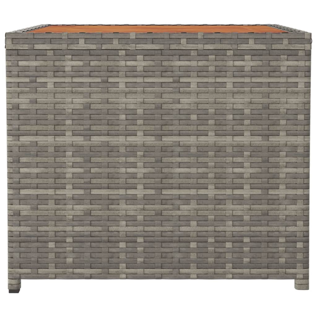 Outdoor Table Poly Rattan Coffee Garden Patio Side 45X45X40Cm Beige Black Grey 4