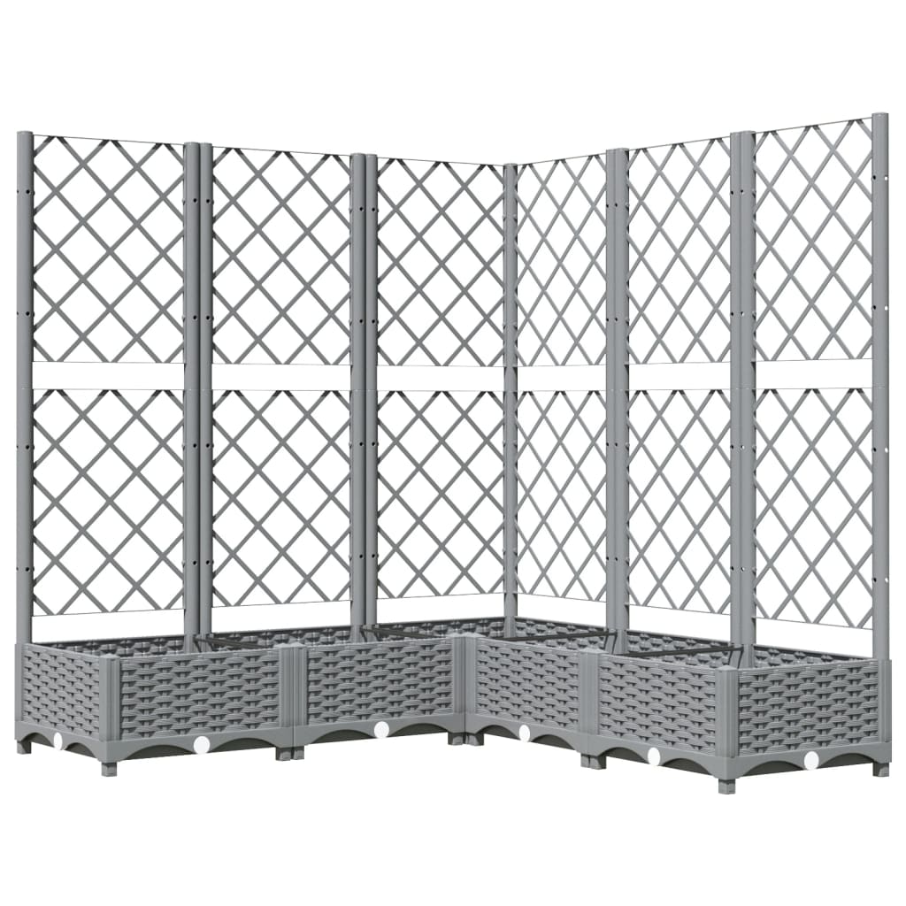 Garden Planter With Trellis Pp