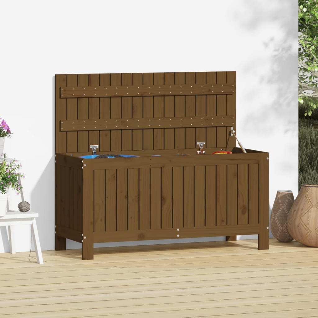 Garden Storage Box Solid Wood Pine