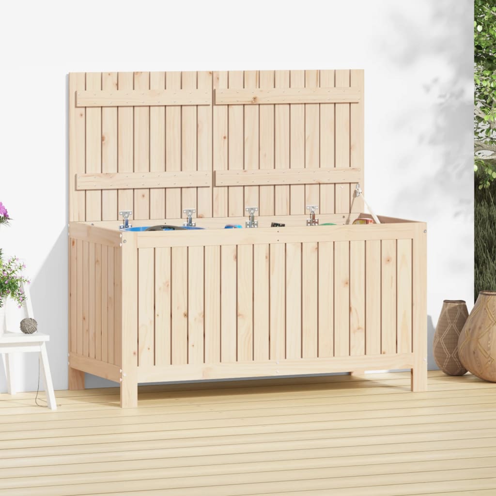 Garden Storage Box Solid Wood Pine