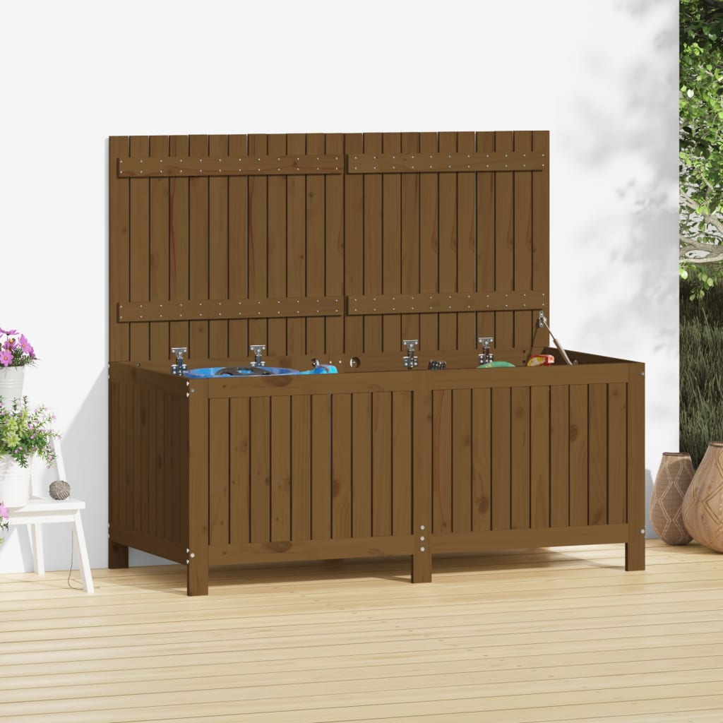 Garden Storage Box Solid Wood Pine