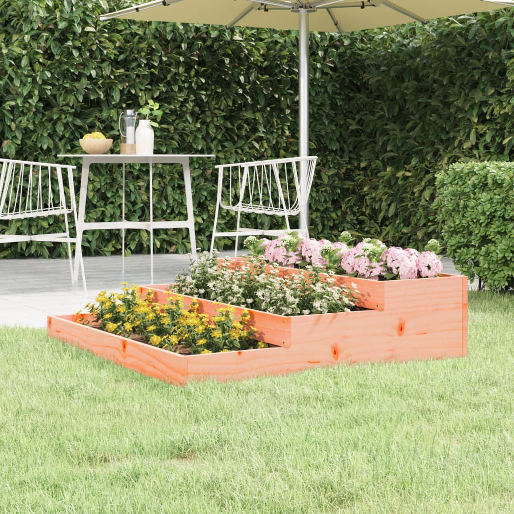 Planter White Solid Wood Pine