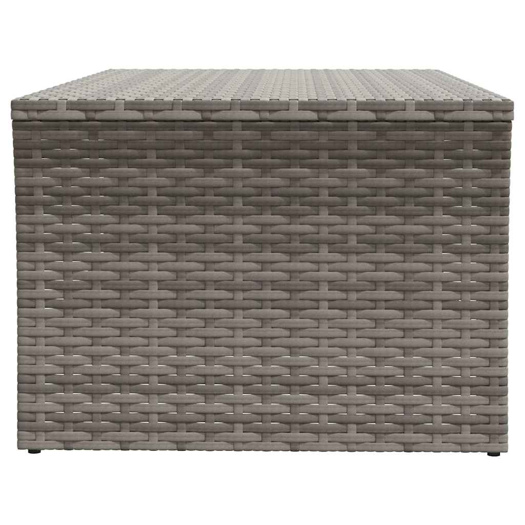 Coffee Table Pe Rattan Powder-Coated Steel 100X50X40 Cm grey black Waterproof 10