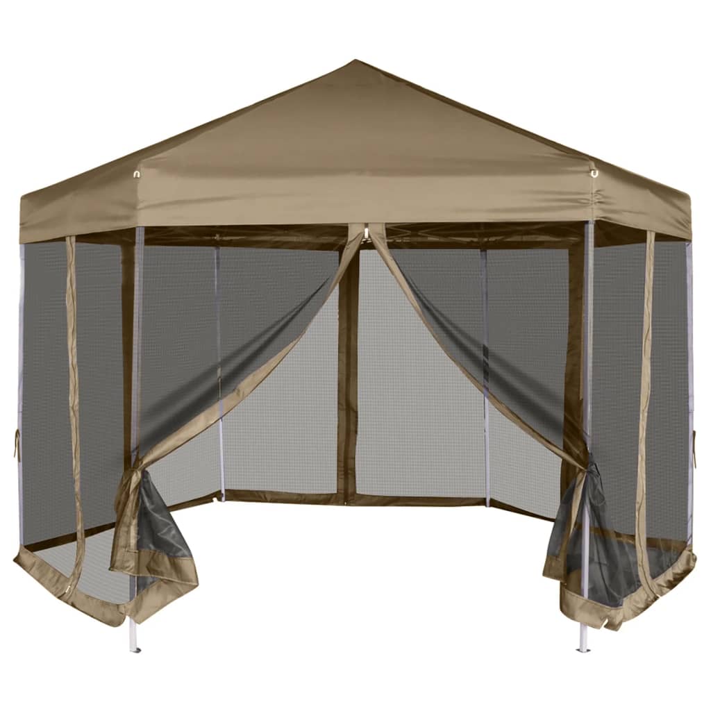 Hexagonal Pop-Up Marquee With 6 Sidewalls 3.6X3.1 M