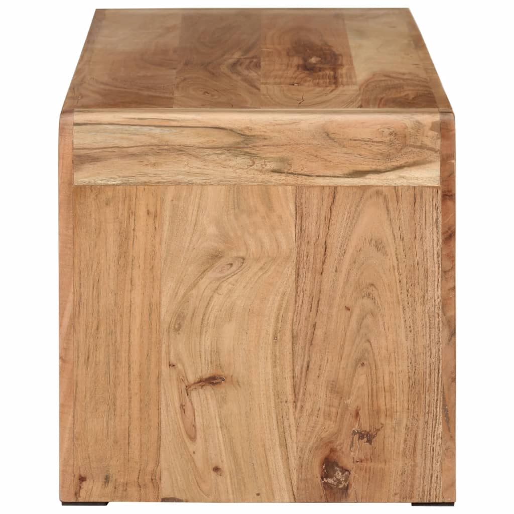 Tv Stand 110X33X33 Cm Solid Wood Acacia