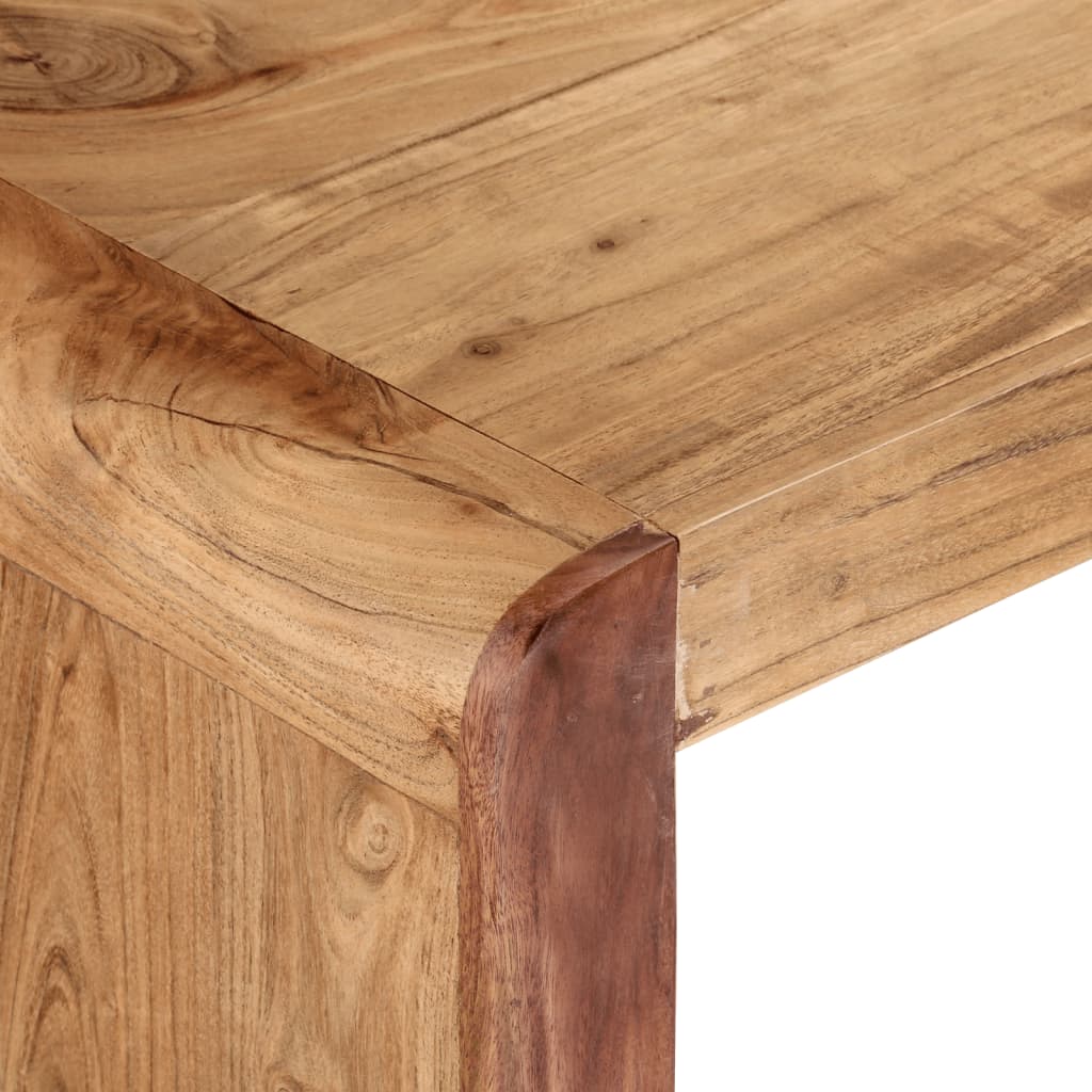 Tv Stand 110X33X33 Cm Solid Wood Acacia