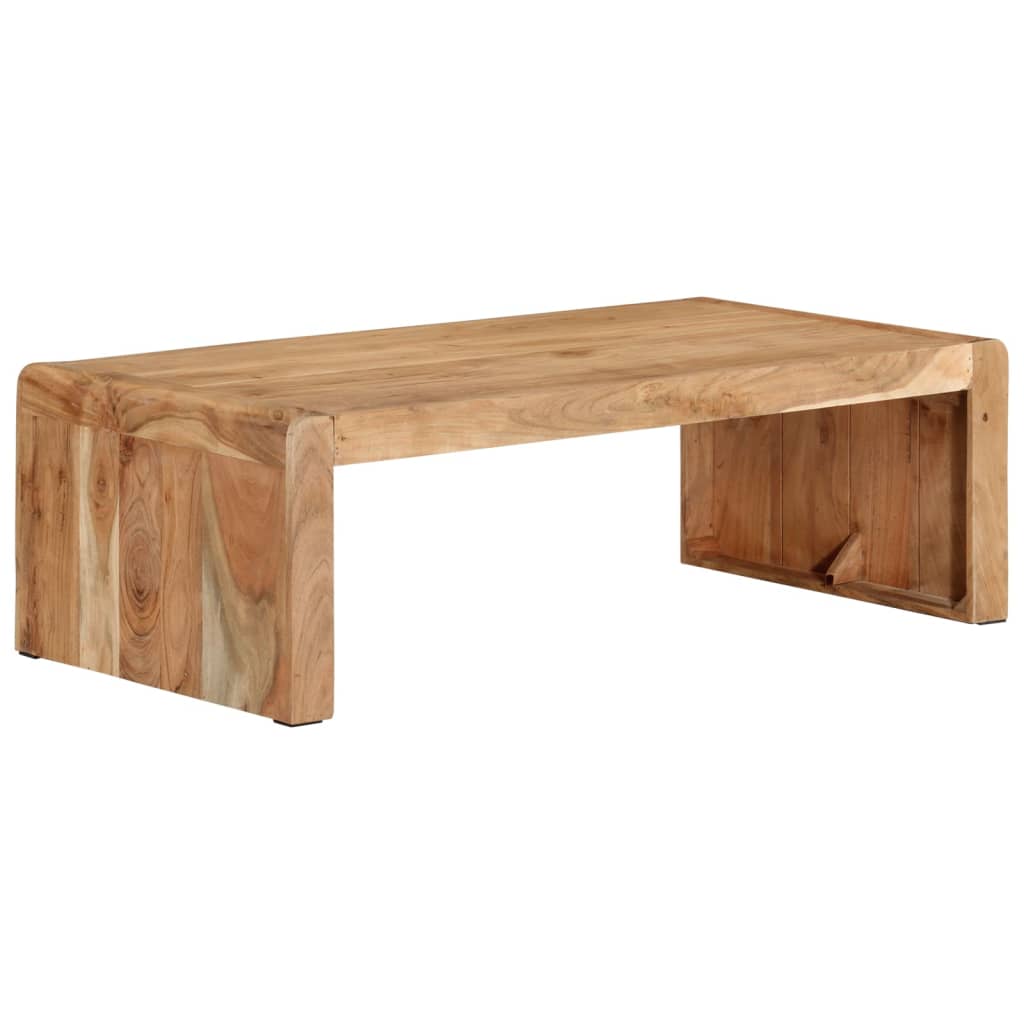 Coffee Table Solid Acacia Wood Rustic Living Room Furniture 110x55x35cm 110 cm