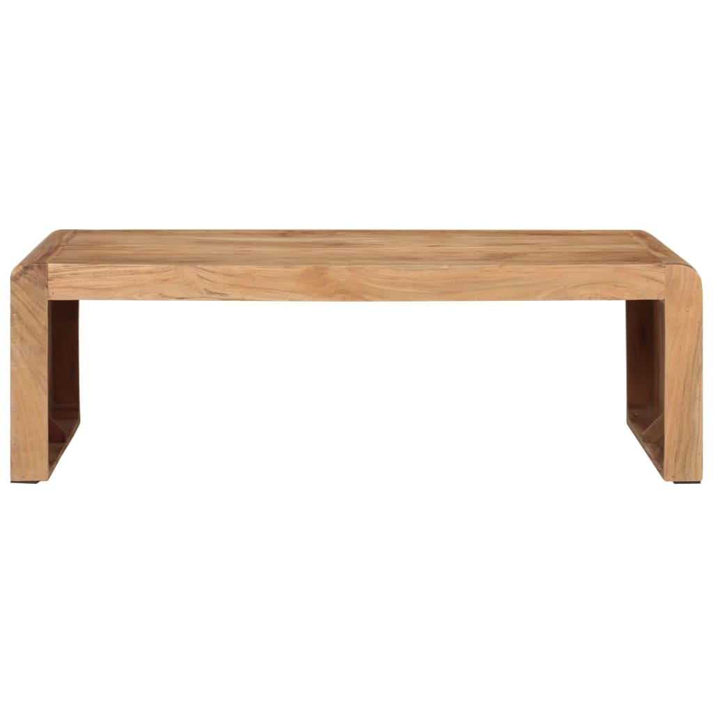 Coffee Table Solid Acacia Wood Rustic Living Room Furniture 110x55x35cm 110 cm